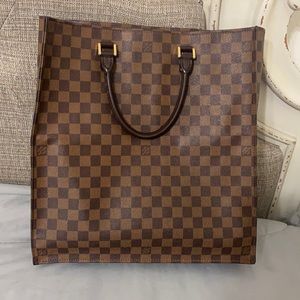 AUTHENTIC LOUIS VUITTON SAC PLAT DAMIER CANVAS